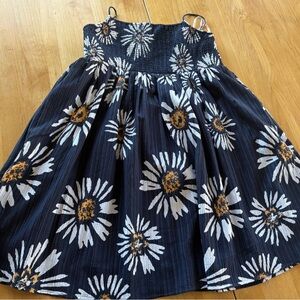 American Eagle Outfitters Kids Dress in Navy and White Floral